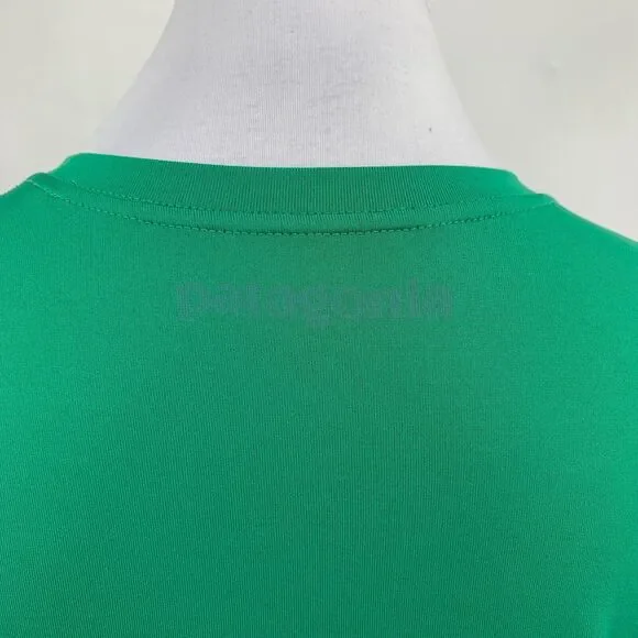 Patagonia Shirt Womens XS Extra Small Green Capilene Daily Crew Neck Base Layer - Picture 7 of 14